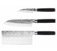Kotai Le Set Asiatique : 3 couteaux (couteau d'office + santoku + hachoir)