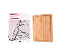 Planche à découper Kotai Planche à Découper en Bambou avec Rigole, Réservoir à Jus et Poignées Cachées - 40 x 30 x 2 cm - - Bambou400
