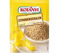 Kotanyi écorces de citron séchées coupées farine et desserts 19g