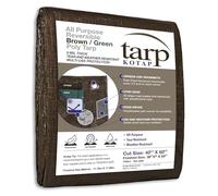 Kotap TBG-4060 Bâche réversible tout usage en polyéthylène pour intérieur/extérieur 5 mm, marron/vert, 12,2 x 18,3 m
