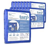 Kotap TRA-1012-15 Bâche Tout Usage en Polyester de 5 mm, Plusieurs Tailles, 3 x 3,7 m, Bleu