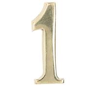 KOTARBAU® « 1 » en laiton autocollant 5 cm pour porte d'entrée