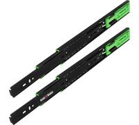 KOTARBAU® 1 paire de glissières de tiroir à extension totale Softclose 350 mm Extension pour charges lourdes Glissières pour tiroirs Système de glissières à fermeture automatique Glissières télescopiq