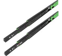 KOTARBAU® 1 paire de glissières de tiroir à extension totale Softclose 450 mm Extension pour charges lourdes Glissières pour tiroirs Système de glissières à fermeture automatique Glissières télescopiq