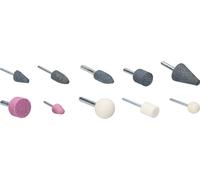 KOTARBAU® 10 pièces Pointes de pierre à aiguiser avec tige pour poncer Affûter Nettoyer et rénover