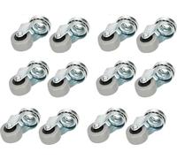 KOTARBAU® 12 pcs Roulettes de meuble Ø 30 Adaptées à tous les sols Roulettes pivotantes Roulettes en caoutchouc Roulettes de transport Roulettes de canapé Roulettes coulissantes Roulettes à outils Rou