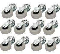 KOTARBAU® 12 pcs Roulettes de meuble Ø 40 Adaptées à tous les sols Roulettes pivotantes Roulettes en caoutchouc Roulettes de transport Roulettes de canapé Roulettes coulissantes Roulettes à outils Rou