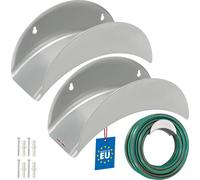 KOTARBAU® 2 pces Support mural pour tuyau 275 x 113 x 1 mm Acier Support mural pour tuyau d'arrosage Support mural pour tuyau d'arrosage Suspension de tuyau Support de tuyau mural Métal