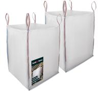 KOTARBAU® 2 pcs Big Bag Sacs 90x90x120 cm Sacs à déchets de jardin Stable Ouvert 1000 kg PP Sacs à déchets de jardin Sacs pour arbres Sacs de jardin Sacs à déchets Sacs de décombres Sacs à déchets de