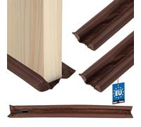 KOTARBAU® 2 pcs Boudin De Porte Isolant - Polyéthylène Mousse - 95 cm - Brun - Découpable - 30 mm - Bas de Porte Anti Courant d'air - Protection Acoustique