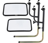 KOTARBAU® 2 pcs. Tracteur Miroir avec support Universel 31 x 20,5 cm PVC 2 pcs. Aluminium Support de Rétroviseur Tracteur Rétroviseur Uni Machines Agricoles Bras de Rétroviseur Tige de Rétroviseur Tél