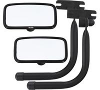 KOTARBAU® 2 pcs. Tracteur Rétroviseur universel 25x16,5 cm PVC 2 pcs. bras de rétroviseur Rétroviseur de tracteur Camion Rétroviseur avec support Bras de rétroviseur Agriculture Support de rétroviseur