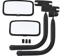 KOTARBAU® 2 pcs. Tracteur Rétroviseur universel 25x16,5 cm PVC avec 2 pcs. bras de rétroviseur Rétroviseur de tracteur Camion Rétroviseur avec support Bras de miroir Tige de miroir Agriculture Support