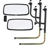 KOTARBAU® 2 pcs. Tracteur Rétroviseur universel 28,5 x 15,5 cm PVC 2 pcs. Support télescopique pour rétroviseur 48-71 x 33 cm Tracteur Camion Rétroviseur avec support Rétroviseur agricole Bras de rétr