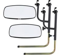 KOTARBAU® 2 pcs. Tracteur Rétroviseur universel 32 x 17 cm PVC 2 pcs. Support télescopique pour rétroviseur 48-71 x 33 cm Tracteur Camion Rétroviseur avec support Rétroviseur agricole Bras de rétrovis