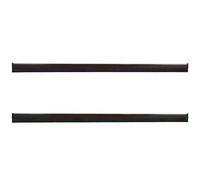 KOTARBAU® 2 pièces Joint Bas de Porte - PVC - 100 cm - Brun - Brosse Bas de Porte Automatique - Joint de Battant D'entrée - Protection Contre Le Vent et Les Insectes - Facile À Installer