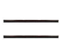 KOTARBAU® 2 pièces Joint Bas de Porte - PVC - 100 cm - Brun - Brosse Bas de Porte Automatique - Joint de Battant D'entrée - Protection Contre Le Vent et Les Insectes - Facile À Installer