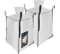 KOTARBAU® 2 sacs Big Bag 90x90x160cm Sacs à déchets de jardin Stabil Tablier et entonnoir 1000kg PP Sacs lourds Sacs à déchets de jardin Sacs de jardin Sacs à déchets Sacs à gravats Accessoires de jar