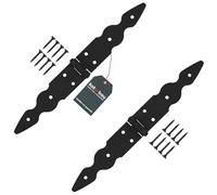 KOTARBAU® 2 x Charnière De Chantier | Charnière Porte Lourde | Charnières De Portes | Charnière Porte Lourde | Charnière Portail 150 x 150 x 35 mm En Acier Peint En Poudre 2 Pièces