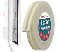 KOTARBAU® 2 x Joint Porte en mousse | Joint Fenetre Isolation | Joint de Porte D'entrée | Joint Isolation Porte | Joint Porte Entre | Isolant Porte D'entrée | Joint Fenetre Pvc 8 x 10 mm x 3 m fin PU2