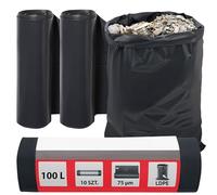 KOTARBAU® 2 x Sac Gravat, Sac A Gravats en plastique, Sac Gravats Chantier 100l 75µm à usages multiples pour déchets et ordures