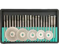 KOTARBAU® 25 pièces set de mini-fraises et disques de fraisage pour outil de tournage outil de modélisme