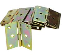 KOTARBAU® 25 x Charnières en acier inoxydable pour meubles, 45 x 40 mm, Charnière de livre, Connecteurs, Charnière pliante à double feuille, Charnière polyvalente pour boîtes en bois, Galvanisée, 25