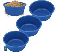 KOTARBAU® 3 pcs. bac à mortier 14 L bac à mortier bac en plastique ⌀ 31cm bac à maçon rond seau à mortier bac en plastique bac à mortier bac en plastique