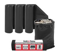KOTARBAU® 3 x Sac Gravat, Sac A Gravats en Plastique, Chantier 160l 65µm à usages Multiples pour déchets et ordures