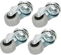 KOTARBAU 4 pcs Roulettes de meuble Ø 30 Adaptées à tous les sols Roulettes pivotantes Roulettes en caoutchouc Roulettes de transport Roulettes de canapé Roulettes coulissantes Roulettes à outils Roule