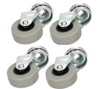 KOTARBAU® 4 pcs roulettes de meuble Ø 40mm Adapté à tous les sols Roulettes pivotantes Roulettes en caoutchouc Roulettes de transport Roulettes de canapé Roulettes coulissantes Roulettes à outils Roul