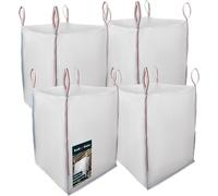 KOTARBAU® 4 sacs Big Bag 90x90x120 cm Sacs à déchets de jardin Stable Ouvert 1000 kg PP Sacs à déchets de jardin Sacs pour arbres Sacs de jardin Sacs à déchets Sacs à gravats Accessoires de jardin