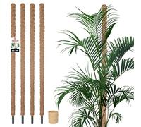 KOTARBAU® 4 x Tuteur Plante Intérieur | Tuteur Coco | Tuteurs Monstera ⌀ 3,2 x 180 cm en fibres de coco 4 pièces + ficelle offerte