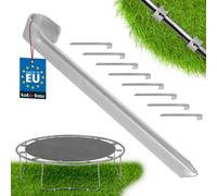 KOTARBAU® 8 pcs. Ancre de sol pour trampoline 43 cm Ancre à enfoncer Piquets lourds Trampolines galvanisés Ancre de sol pour tente Pavillon Château gonflable Trampoline Piquets de tente Ancres de sol
