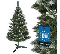 KOTARBAU® Arbre de Noël artificiel Neige 180 cm Sapin Diamant Artificiel avec support plastique Arbre de Noël