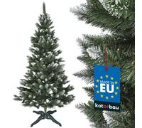 KOTARBAU® Arbre de Noël artificiel Neige 220 cm Sapin Diamant Artificiel avec support plastique Arbre de Noël