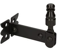 KOTARBAU® Arrêt de volet 68 mm à Visser Revêtement en Poudre Noir Décoratif Solide