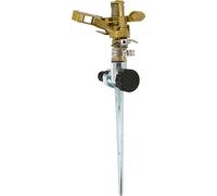 KOTARBAU® Arroseur à pulsations 30cm avec pique pour la terre Raccord de tuyau d'arrosage débit d'eau réglable