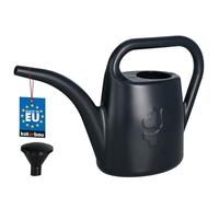 KOTARBAU Arrosoir - 1,8 l - Arrosoir - Avec douchette d'arrosage - Ovale - Plastique - Arrosoir avec tamis - Anthracite - Plantes d'intérieur