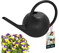 KOTARBAU® Arrosoir Jardin 1,2 L Noir Bec long Plastique Arrosoir Enfants Arrosoir Plastique Outdoor Petit arrosoir Plastique Petit arrosoir Balcon Petit arrosoir Enfants