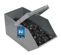 KOTARBAU® Bac à Cendres et Charbon - Pour Briquettes en Bois de Coke, Barbecue, Cheminée - Évacuation de Refroidissement, Stockage Argenté