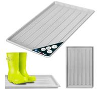 KOTARBAU® bac à chaussures 45 x 30 cm Gris bac a chaussures plateau égouttoir pour bottes