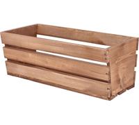 KOTARBAU® Bac à fleurs Bac à herbes aromatiques en bois Longue jardinière de balcon Marron 40 x 18 x 15 cm