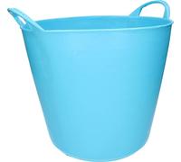 KOTARBAU® Bac en caoutchouc élastique 26L Turquoise Fluo avec poignées Panier de jardin universel flexible