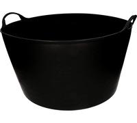KOTARBAU® Bac en caoutchouc élastique 55L Noir avec poignées Panier de jardin universel flexible