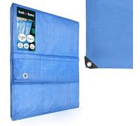 KOTARBAU® Bâche de Protection Extérieur 1,5 x 2 m, Bleu, 60 g/m² | Polyéthylène, Bâche Anti UV, Bache Remorque, Bache Impermeable Exterieu