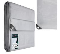 KOTARBAU® Bâche de Protection Extérieur 10 x 12 m, Argenté, 160 g/m² | Polyéthylène, Bâche Anti UV, Bache Remorque, Bache Impermeable Exterieu