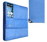 KOTARBAU® Bâche de Protection Extérieur 15 x 20 m, Bleu, 60 g/m² | Polyéthylène, Bâche Anti UV, Bache Remorque, Bache Impermeable Exterieu