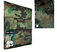 KOTARBAU® Bâche de Protection Extérieur 3 x 3 m, Camouflage, 90 g/m² | Polyéthylène, Bâche Anti UV, Bache Remorque, Bache Impermeable Exterieu
