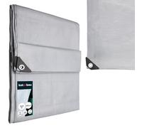 KOTARBAU® Bâche de Protection Extérieur 3 x 4 m, Argenté, 160 g/m² | Polyéthylène, Bâche Anti UV, Bache Remorque, Bache Impermeable Exterieu